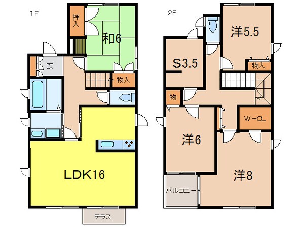 シャ－メゾン芦屋三条南町　Ｂの物件間取画像